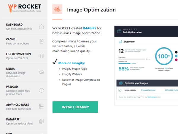 WP ROCKET IMAGE OPTIMIZATION