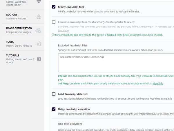 WP ROCKET FILE OPTIMIZATION