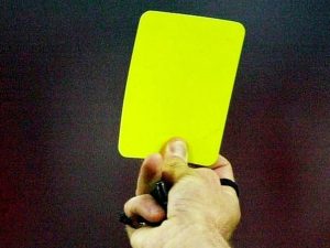 노란색 경고장 유래