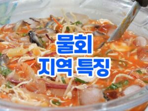 물회 지역별 특징