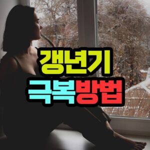 갱년기 극복하는 방법