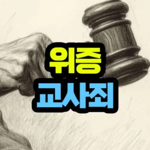 한국 위증교사 죄