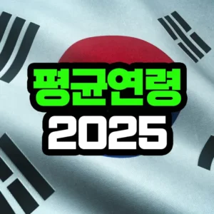 평균 연령 2025년